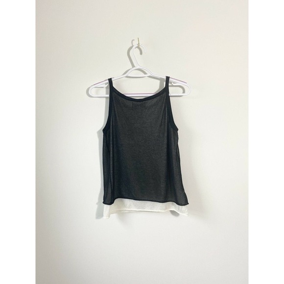 Lord & Taylor Black & White cami blouse top Size medium - Picture 2 of 12